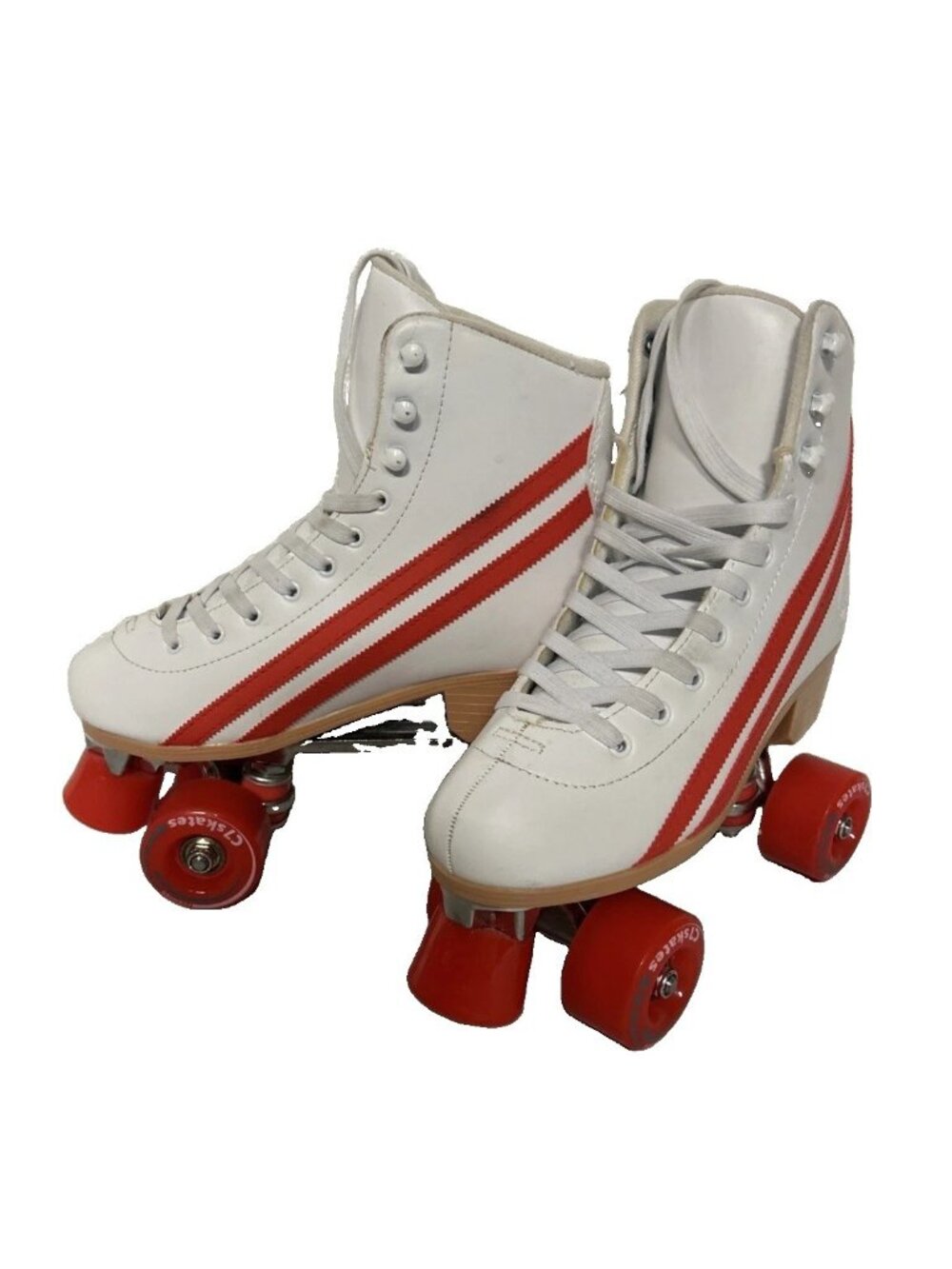 The Summer I Turned Pretty Summer Sunset Quad Roller Skates White Red Stripes C7